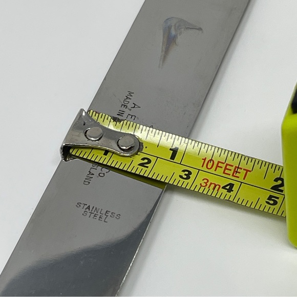 Vintage A.E. Lewis & Co Carving Knife Porcelain Handle Stainless Steel England - Picture 15 of 15